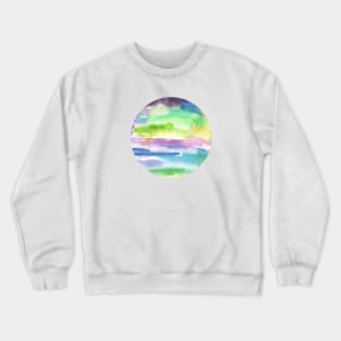 watercolor circle design - abstract Crewneck Sweatshirt